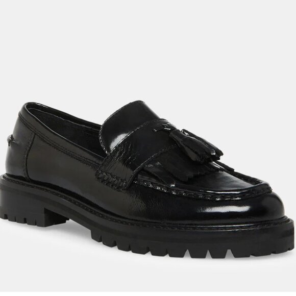 STEVE MADDEN MINKA Black leather loafer - Picture 5 of 6